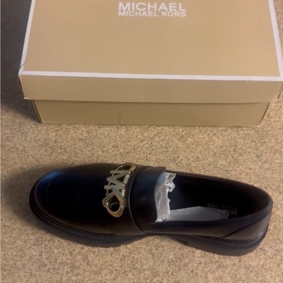 Michael Kors- Genuine Leather, Parker Lug Loafers-Women's - Picture 3 of 5